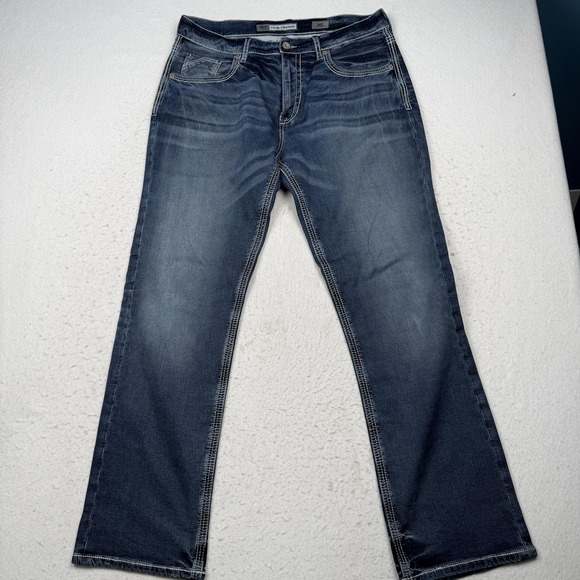 BKE Other - BKE Tyler Straight Jeans Mens 36x33 Blue Medium Wash Straight Leg Denim Pants